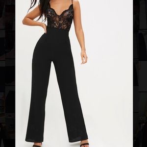 Lace jumpsuit.